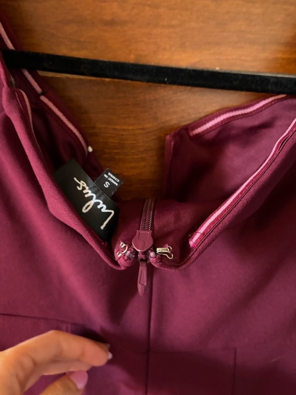 Lulus Burgundy Midi Bodycon Dress Size Small - Picture 5 of 5